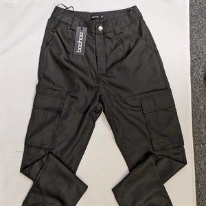 NWT Tall Woven Cargo Pocket Joggers Yoga Pant Blck